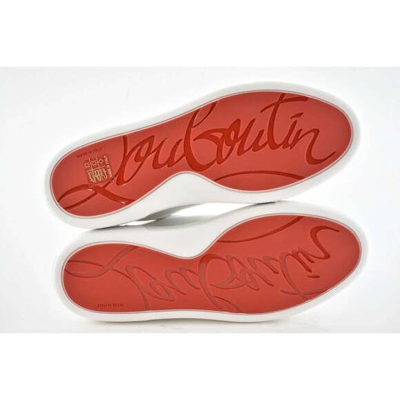 Christian Louboutin Arkenspeed Flat White Rainbow Lace Up Tie Low Top Sneaker 40 - Picture 12 of 12